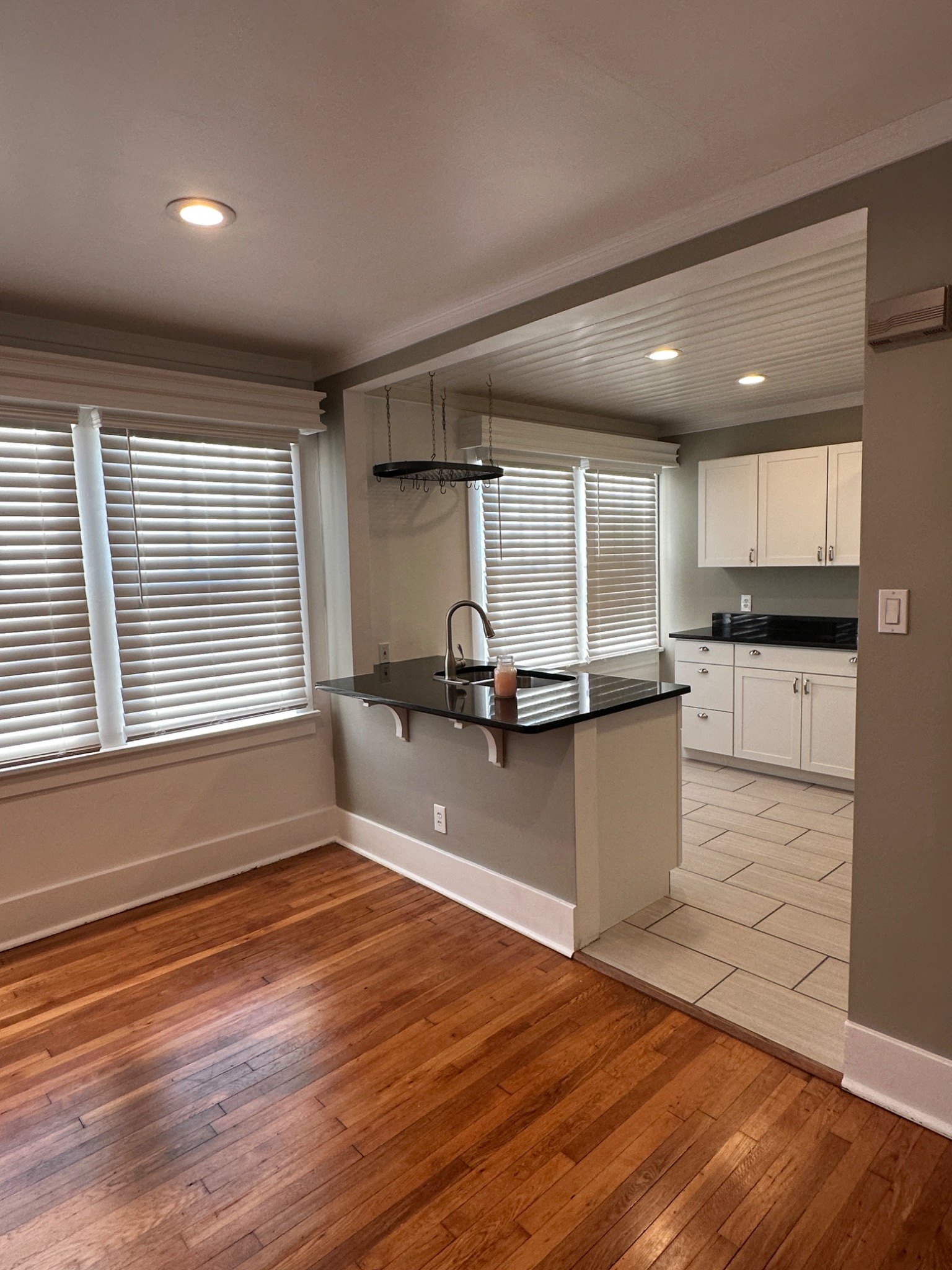 Renovated kitchen and dining space